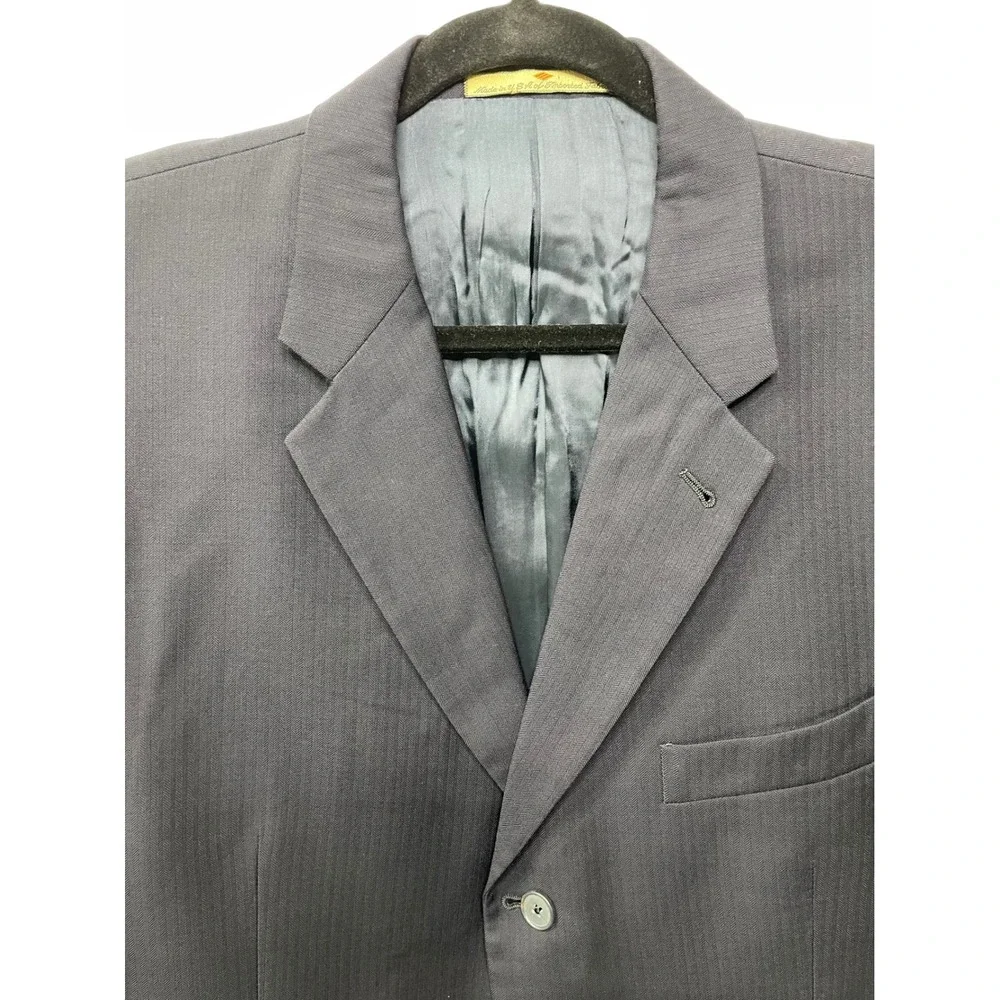 Joseph Abboud Navy Blue Men's Wool Blazer Suit Jacket Formal Business Career 42R